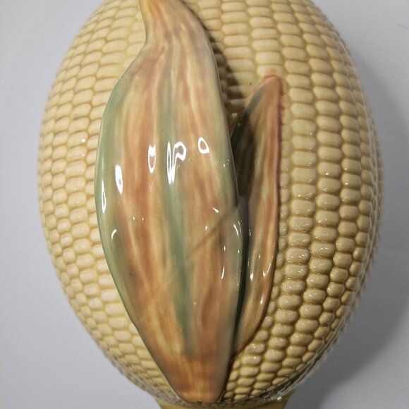 Vintage Retro Pfaltzgraff Lidded Corn Shaped Casserole Dish Kitshy Casserole - Picture 11 of 11